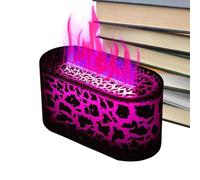 Difusor de fuego, difusor de llama agrietada, humidificador multifuncional silencioso de apagado automático para tienda de campaña, sótano, yoga, hotel, spa, dormitorio, sala de estar, coche, baño
