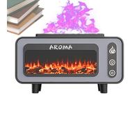 Difusor de fuego: luz de capacidad de 21x8x11,8 cm, carcasa de PC ABS, humidificador alimentado por USB con luz de llama LED | Purificador de aire para dormitorio, baño, spa de yoga, guardería, automó