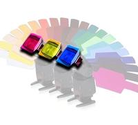 Difusor de gel de 20 colores con filtros Softbox difusores para Flash YONGNUO YN468 YN560 YN460 YN465 YN467 YN560III YN560II YN568EX III METZ MECABLITZ 64 52 AF1 44 AF2 FUTUA JIFILM EF42 EFX20