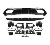 Difusor De Labio De Parachoques Trasero con Silenciador para Mercedes para Benz W177 AMG Line Clase A A45 A180 A200 A220 A250 2019 2020 FIXCOR