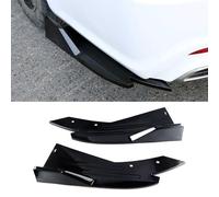 Difusor de Labios de Parachoques Trasero de Coche para Audi R8 LMS 2015 2016 2017 2018, 2 Piezas Trasero Alerón de Ángulo, Accesorios Coche,Black