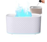 Difusor de llama, 2 modos de recargable USB - Mini humidificador de cámara difusor, para meditación, relajación, sueño, salón, baño, estudio, yoga, spa