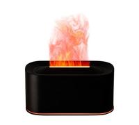 Difusor de llama - Difusor de aromas de 15,4 x 8,1 cm, iluminación dinámica | Aromaterapia con fría de 7 colores, humidificador silencioso para casa, oficina, dormitorio, mesita de noche