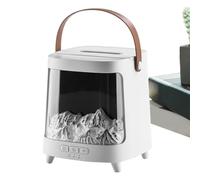 Difusor De Llama Humidificador - Difusor De Fuego con Luz De 7 Colores,Funcionamiento Silencioso Control Remoto con Temporizador 200ml Máquina de Aromaterapia Inteligente,para Guardería