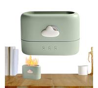 Difusor de llama, quemador eléctrico perfumado, purificador de aire humidificador ultrasónico decorativo niebla fresca para oficina, dormitorio, sala de yoga, estudio, espacios interiores
