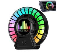 Difusor de luz ambiental para coche, lámpara de fragancia con clip de ventilación, luces LED de ritmo, salida de iluminación ambiental, ambientadores automotrices, accesorios interiores, lámpara de