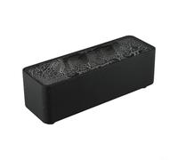 Difusor de niebla fría con efecto de llama simulada, perfecto para crear un ambiente acogedor en casa, cuenta con iluminación dual y funcionamiento seguro (negro-C)
