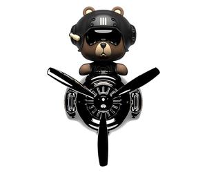 Difusor de oso - Clip de desraqueo de aromaterapia de avión, decoración de perfume de cabeza temblosa | Elegante etiqueta automotriz, el accesorio distribuye un agradable para un experimento