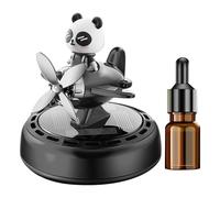 Difusor De Para Coche,Ambientador Solar Con Difusor De terapia Para Coche - Eliminador De Olores Giratorio, Decoración Panda Y Avión, Accesorios Para Vehículos