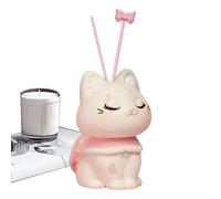 Difusor de para coche de gato, terapia para coche de muñeca de gato - Difusor luminoso de terapia con muñeco de de la suerte,Miniatura del tablero de instrumentos del, ambientador lindo