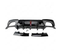 Difusor de parachoques trasero con puntas de escape, compatible con BMW Serie 3 G20 2019-22(LED Glossy Black)