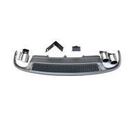 Difusor de parachoques trasero con salida de escape y alerón divisor compatible con Audi A4 B8.5 Sedán 2013-2016 (estilo S4)