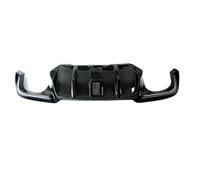 Difusor de parachoques trasero de fibra de carbono real estilo LED, cubierta de fábrica compatible con BMW Serie 5 F10 M5 solamente 2011-2016 12 14 15