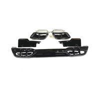 Difusor de parachoques trasero negro, labio de alerón, cubierta divisora lateral y punta de silenciador de escape, compatible con BMW G05 LCI X5 2019 2020 2021 2022 2023.