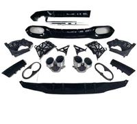 Difusor De Parachoques Trasero Para Benz W177 Hatchback Para AMG Styling A35 2019 Parachoques Trasero Difusor Labios Silenciador Punta Divisor Alerón Aleta