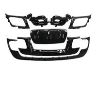 Difusor De Parachoques Trasero Para Land Para Rover Para Range Velar 2017-2023 Difusor Parachoques Trasero Labio Silenciador Marco Alerón Placa Divisora Kit(Negro)