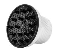 Difusor de pelo rizado, accesorio universal para boquilla de secador voluminizadora larga y gruesa, fácil de instalar, cubierta antiencrespamiento, repuesto para todos los tipos, color blanco