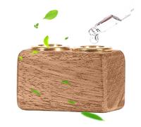 Difusor de perfume, botella con clip de ventilación, colgante de tapa de madera, colgante para coche, aromaterapia, fragancia, cilindro cuadrado, forma de gota, interior de
