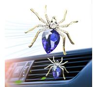 Difusor de perfume de coche con forma de araña, ambientador de clip de ventilación de coche, difusores de perfume reutilizables para coche, accesorios con aceite, difusor de aromaterapia para coche,