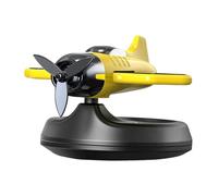 Difusor De Perfume De Coche | Ornamento Giratorio Eliminador De Olores Para Coche Con Energía Solar Con Forma De Aviones, Ambientador De Larga Duración Para RV, Camión, Pick-up, Remolque