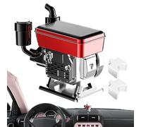 Difusor De Perfume De Vehículo - Dispensador De Perfume De Coche Solar Rotación, Fresadora De Aire De Tablero De Instrumentos De Estilo Motor | Purificador De Aire De Aromaterapia Automotriz, Unidad