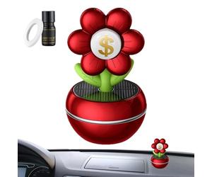 Difusor de perfume del coche, energía solar de la desagregación automática, diseño de flores, función solar automática, rotación de 360 grados, purificador de aire de aromaterapia, signo de
