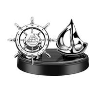 Difusor de perfume para automóvil, ambientador giratorio solar automotriz, difusor de aceite, eliminador de olores automotriz, decoración de salpicadero, adornos de control central para interior del