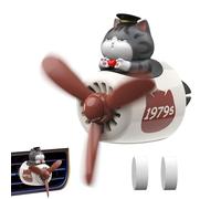 Difusor de perfume para coche - 2 pulgadas de animal | Abs PP Aromaterapia - Lindo ambientador en forma de dibujos animados con pastillas de agua salada y mar para refrescar el aire en el coche