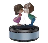 Difusor de perfume para coche, ambientador de coche, figuras de abrazo, difusor de fragancia alimentado por energía solar, ambientador de aromas de coche, accesorios para el interior del coche