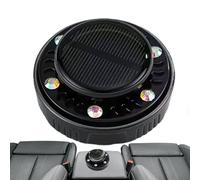 Difusor de perfume para coche, difusor de aceite con de platillo de larga duración, funciona con energía solar, adornos giratorios multifuncionales para decoración de salpicadero