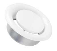 Difusor de salida de aire controlado por puerta modificable que ofrece gestión de ventilación tradicional y acción silenciosa para condiciones de teletrabajo, ventilación del baño