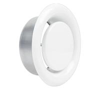 Difusor de salida de metal permanente que resalta fácil instalación, plan de labios para una rápida disposición en arreglos de ventilación de varios alojamientos, ventilación de baño