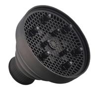 Difusor de Silicona Negro para Secador de Pelo, Ajuste | Reduce el Frizz, Define Rizos y Ondas, Uso en Casa Ducha, Compatible Varios Tipos