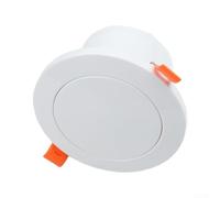 Difusor de techo ajustable con pantalla de malla extraíble, cubierta redonda de ventilación de aire de 4 pulgadas, ventilación de plástico ABS con clip de bloqueo para escape de baño, cocina (80 mm 95