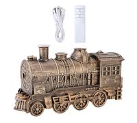 Difusor de tren, humidificador de aromaterapia silencioso de niebla fría de 300 ml Soporte de humidificación con forma de tren de vapor vintage Difusión de gran capacidad para
