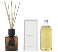 Difusor de varillas 500 ml Decor con recarga 1000 ml - Ambientador elegante - Culti Milano - Duración 6 meses cobertura 30 m² - Diseño refinado y fragancia de lujo (Supreme Amber)