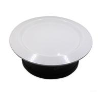 Difusor de ventilación de aire ajustable ABS, salida de aire circular de 75 mm/100 mm/150 mm/200 mm con rejilla para techo o pared (200 mm)
