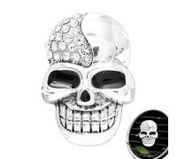Difusor De Ventilación De Aire Para Automóvil: Estructura De Cabeza De Calavera De Metal, Función De Difusión De, Refresca El Aire Y Elimina El Olor Al Instante, Apariencia Creativa Única Para I