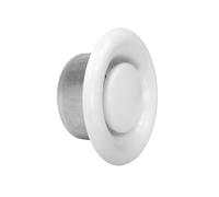 Difusor de ventilacion | Difusor aire acondicionado | Valvula de Techo o Pared para cocina, baño | Rejilla de Ventilación redonda ajustable en Chapa Acero | Boca de extracción (Extracción, ø80mm)