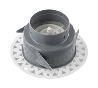Difusor de ventilación para instalación en techo, cubierta redonda para rejilla de 75 mm y 100 mm sistemas de ventilación (75 mm)