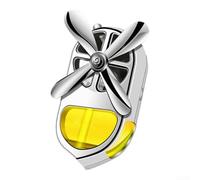 Difusor de ventilador de ventilación de coche con fragancia aromática, diseñado para refrescar el entorno del vehículo y proporcionar una decoración elegante para salidas de aire (dorado)