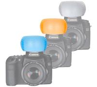 Difusor Flash interno 3 colores compatible con Pentax K Pop Up blanco azul softbox reflector bounce lambency K-1 K-3 K-5 MARK I II KP K-70 K-30 K-S2 K-S1 K-50 K-R K-7 K2000 K-M K200D