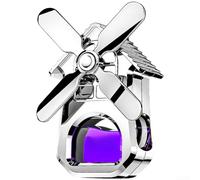 Difusor giratorio de ventilación automotriz con fragancia floral de menta con extractos botánicos para un perfil de aroma suave (morado)