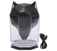 Difusor humidificador de aire, humidificador de escritorio de gran capacidad, diseño de estilo de juego de cabeza de lobo, difusor de agua eléctrico separado con cable USB para el (Negra)