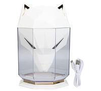 Difusor humidificador de aire, humidificador de escritorio de gran capacidad, diseño de estilo de juego de cabeza de lobo, difusor de agua eléctrico separado con cable USB para el (Blanca)