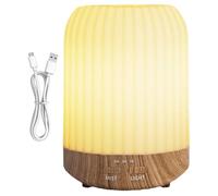 Difusor Humidificador de Aromaterapia - 3 Modos de Brillo, Lámpara de Noche Aromática con Temporizador - Difusor de Fragancia de 250 ml de Capacidad - Para Salón Dormitorio Apartamento Hogar Dormitori