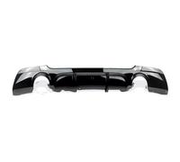 Difusor Labio Parachoques Trasero para 328i para 335i para E92 para E93 2006-2013 Labio para Difusor De Parachoques Trasero Coche con Alerón Divisores Duales Luz(Gloss Black B)
