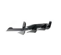 Difusor Labio Parachoques Trasero para Chevrolet para Chevy para Corvette para C8 2020-2023 Difusor Parachoques Trasero Alerón Divisor Labios Estilo Aleta Tiburón(Carbon Look)