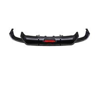 Difusor los alerón para Toyota para Camry Sport SE para XSE 2018-2023 Coche Difusor Parachoques Trasero Protector Labios Divisor con Kit Modificación Luz LED(Glossy Black)