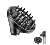 Difusor mejorado para Dyson Airwrap, accesorio difusor para secador de pelo Dyson Airwrap, boquilla difusora para Dyson Airwrap HS05 HS03 HS01, color negro y gris